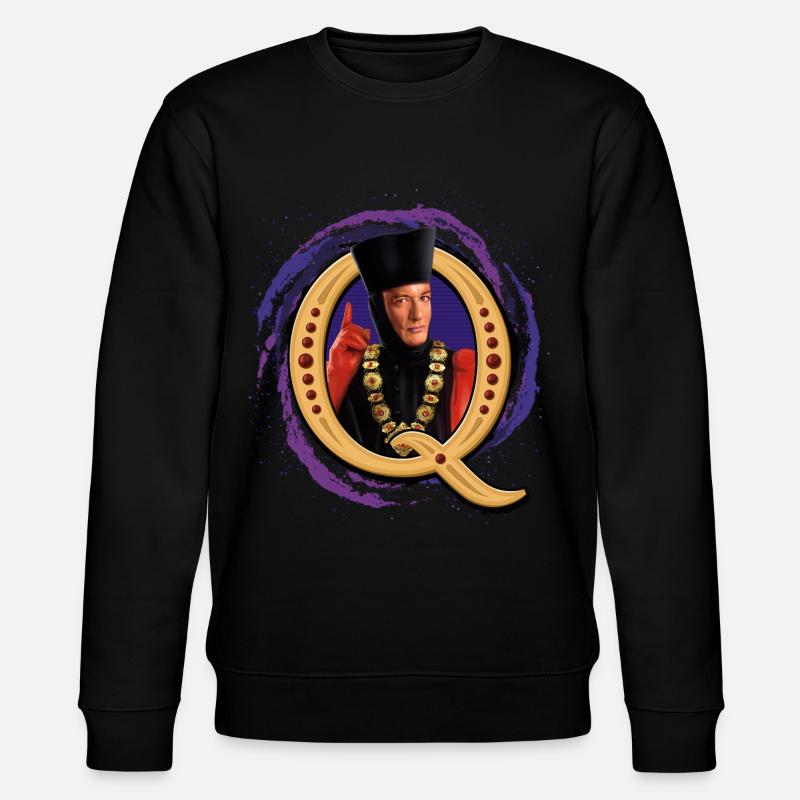 Star Trek The Next Generation Q - Stanley/Stella CHANGER Unisex Organic Sweatshirt - black