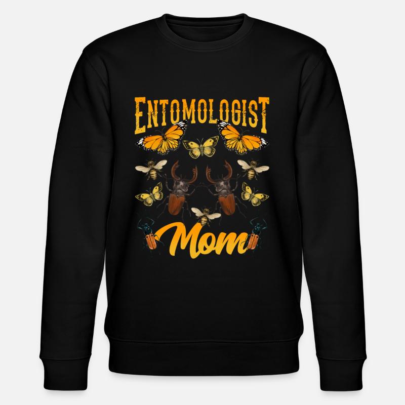 Entomologist Mama Entomologist Insects Entomology - Stanley/Stella CHANGER Unisex Organic Sweatshirt - black