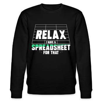 Relax I have a spreadsheet for this - Stanley/Stella CHANGER Unisex Organic Sweatshirt - black - Front - Nik (191cm) & Marisol (170cm)