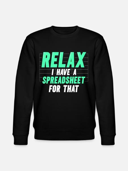 Relax I have a spreadsheet for this - Stanley/Stella CHANGER Unisex Organic Sweatshirt - black