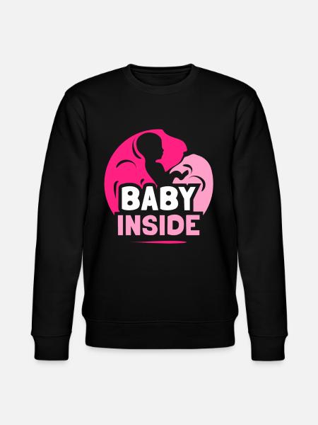 Bébé à l’intérieur Annonce enceinte Bébé à l’intérieur - Sweat bio CHANGER Stanley/Stella Unisexe - noir