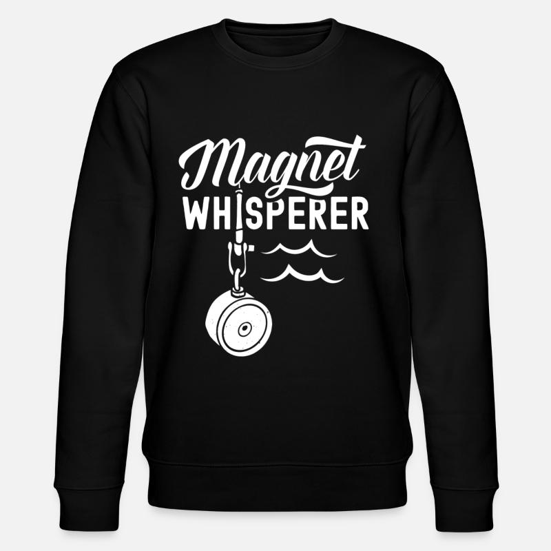 Magnetflüsterer Magnetfischen Magnetfischer - Stanley/Stella Unisex Bio-Sweatshirt CHANGER  - Schwarz