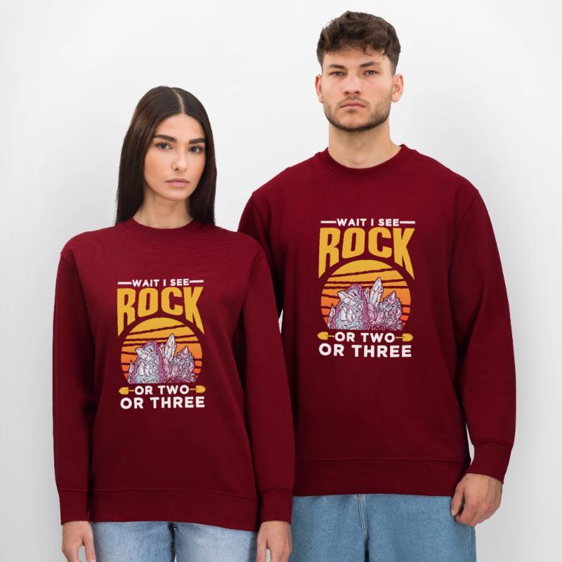 Warte Ich Sehe Einen Stein Oder Zwei Oder Drei Stanley/Stella Unisex Bio-Sweatshirt CHANGER 