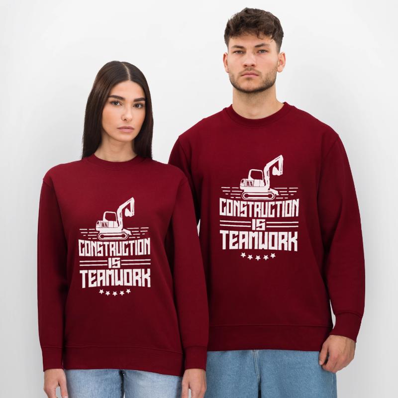 Construction work is teamwork Teamwork Construction Construction site Stanley/Stella CHANGER Unisex Organic Sweatshirt