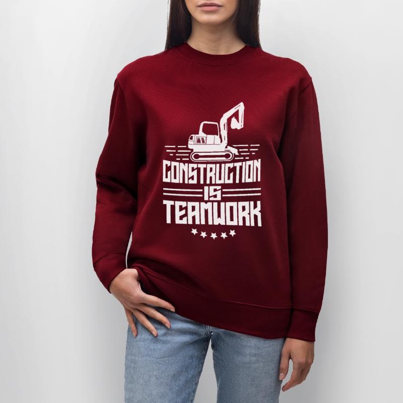 Construction work is teamwork Teamwork Construction Construction site Stanley/Stella CHANGER Unisex Organic Sweatshirt