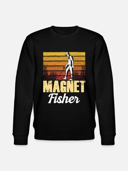 Magnetfischer Magnetfischen Magnet - Stanley/Stella Unisex Bio-Sweatshirt CHANGER  - Schwarz