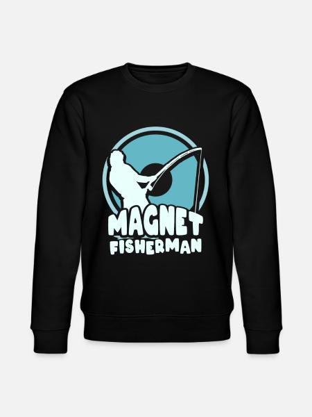 Magnetfischer Magnetfischen Magnet - Stanley/Stella Unisex Bio-Sweatshirt CHANGER  - Schwarz