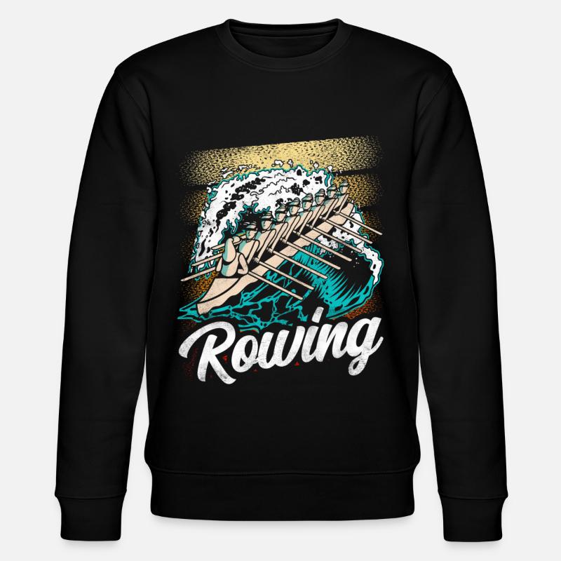 Aviron Aviron Aviron Bateau Aviron - Sweat bio CHANGER Stanley/Stella Unisexe - noir