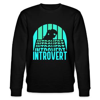 Sarcasme introverti Timide introverti - Sweat bio CHANGER Stanley/Stella Unisexe - noir - Devant - Nik (191cm) & Marisol (170cm)