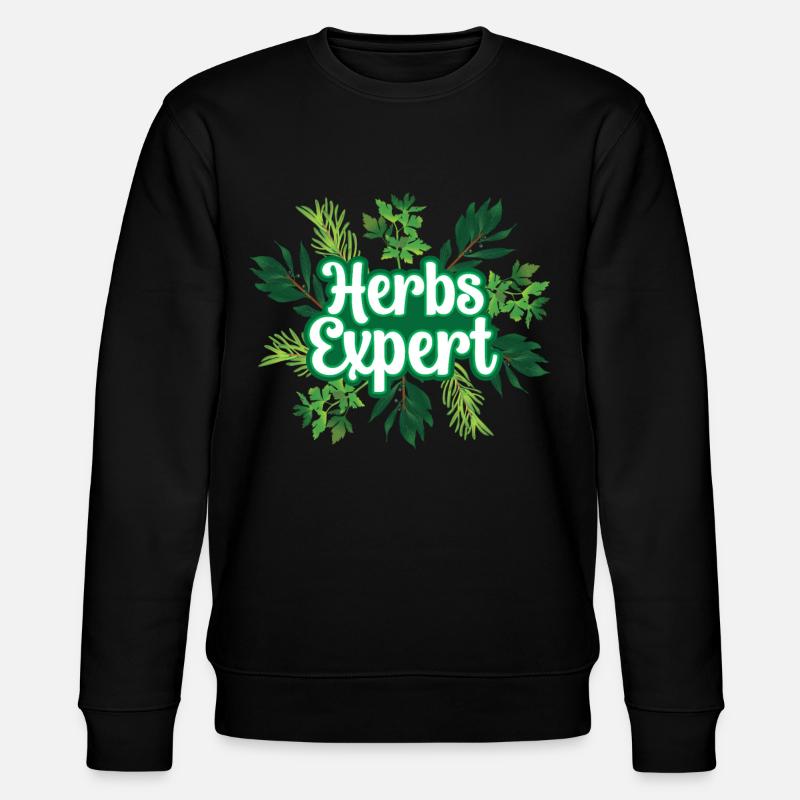 Herb Expert Herb Herb Garden - Stanley/Stella CHANGER Unisex Organic Sweatshirt - black