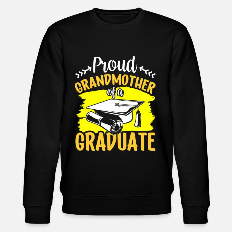 Stolze Großmutter Eines Absolventen Absolvent - Stanley/Stella Unisex Bio-Sweatshirt CHANGER - Schwarz
