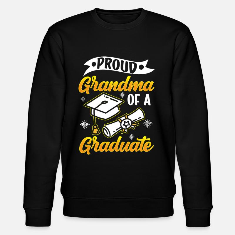 Stolze Großmutter Eines Absolventen Absolvent - Stanley/Stella Unisex Bio-Sweatshirt CHANGER  - Schwarz