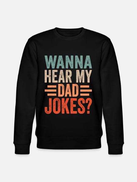 Papa Joke Far Joke Far Jokes - Stanley/Stella økologisk unisex-sweatshirt CHANGER  - sort