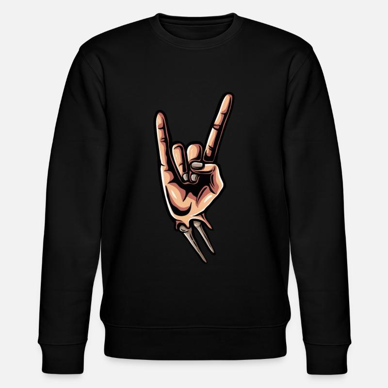 Skelett Totenkopf Schwarz - Stanley/Stella Unisex Bio-Sweatshirt CHANGER  - Schwarz