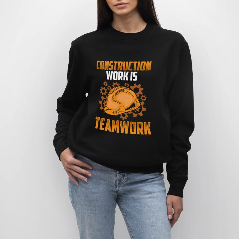 Construction work is teamwork Construction Teamwork Construction site Stanley/Stella CHANGER Unisex Organic Sweatshirt