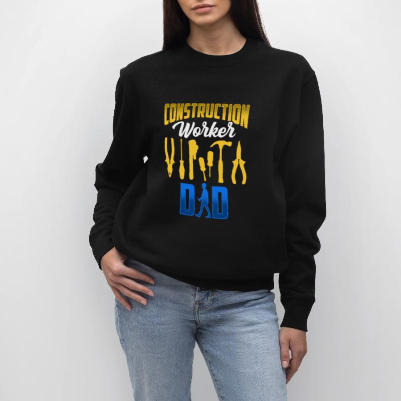 Construction Worker Father Construction Team Construction Site Teamwork Stanley/Stella CHANGER Unisex Organic Sweatshirt