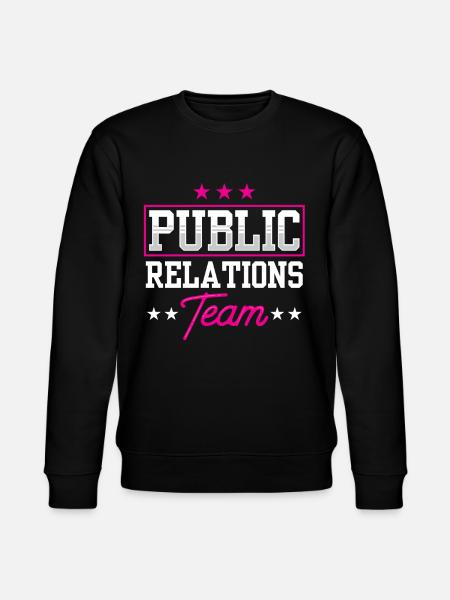Team Öffentlichkeitsarbeit Job PR Public Relations - Stanley/Stella CHANGER Unisex Organic Sweatshirt - black