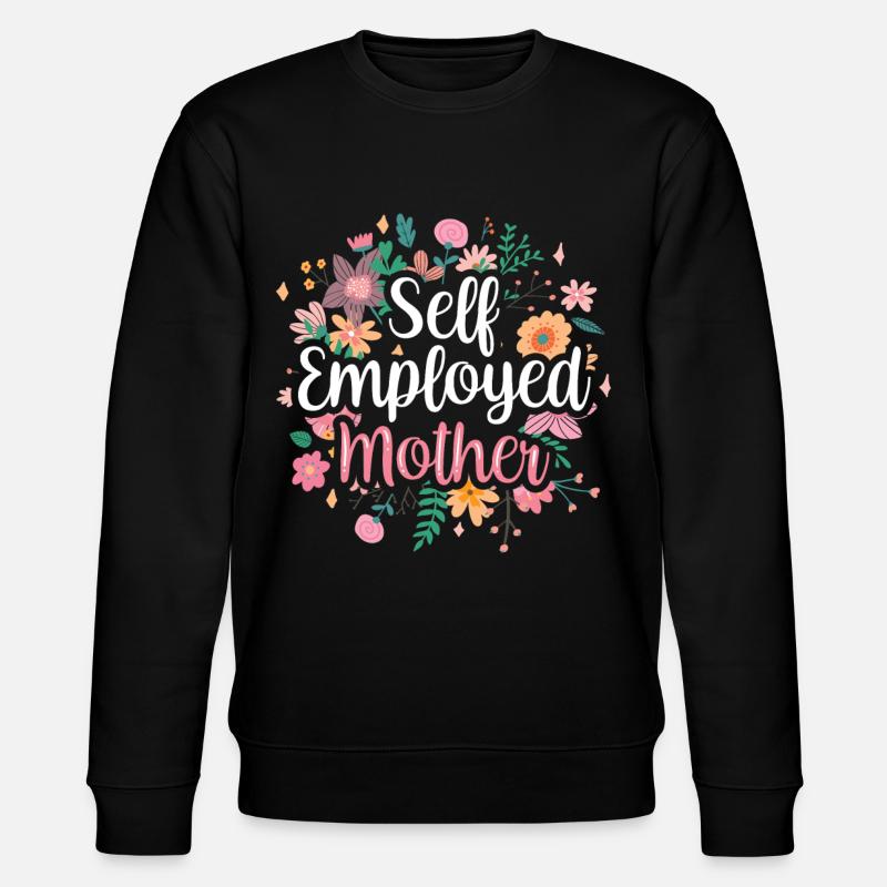 Selbstständige Mutter Selbstständig Freelancer - Stanley/Stella Unisex Bio-Sweatshirt CHANGER  - Schwarz