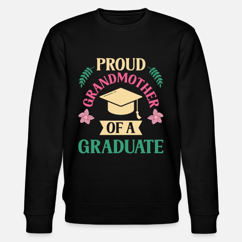 Stolze Großmutter Eines Absolventen Absolvent - Stanley/Stella Unisex Bio-Sweatshirt CHANGER  - Schwarz