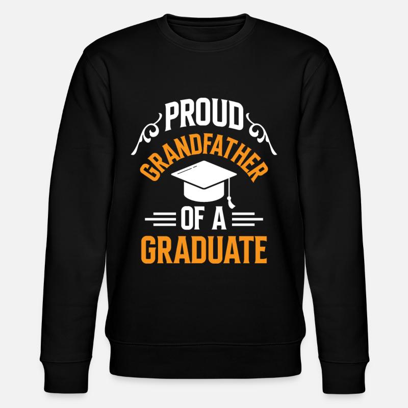 Stolzer Großvater Eines Absolventen Absolvent - Stanley/Stella Unisex Bio-Sweatshirt CHANGER  - Schwarz