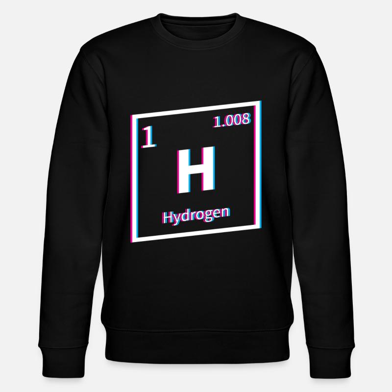 Wasserstoff Energie Hydrogen Element - Stanley/Stella Unisex Bio-Sweatshirt CHANGER  - Schwarz