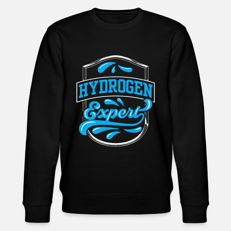 Hydrogen Expert Wasserstoff Energie Element - Stanley/Stella Unisex Bio-Sweatshirt CHANGER  - Schwarz