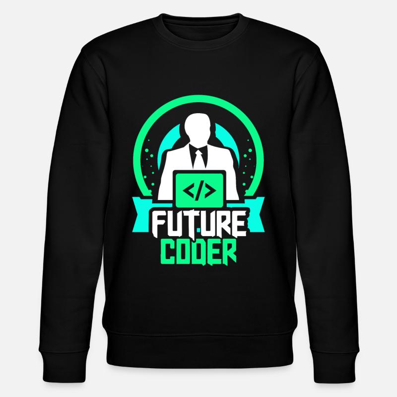 Zukünftiger Coder Coding Programmierer Code - Stanley/Stella Unisex Bio-Sweatshirt CHANGER  - Schwarz