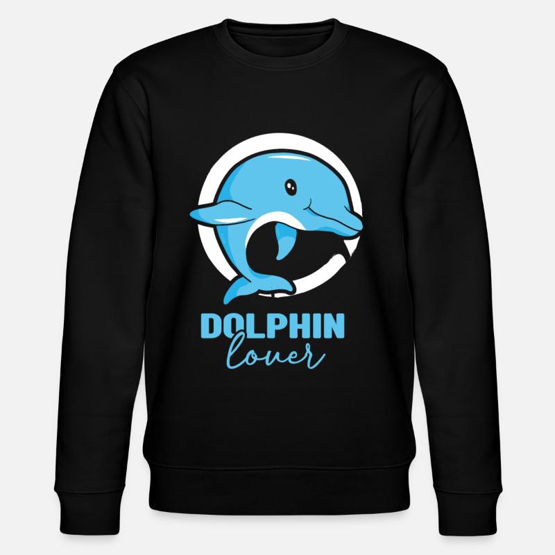 Dolphin Lover Dolphin Dolphins Dolphins - Stanley/Stella CHANGER Unisex Organic Sweatshirt - black