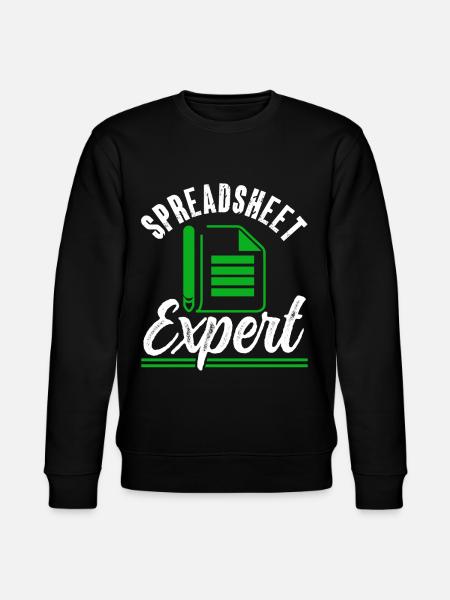 Spreadsheet Experte Buchhalter Tabelle Arbeit - Stanley/Stella Unisex Bio-Sweatshirt CHANGER - Schwarz