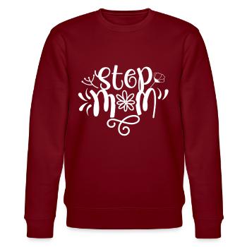 Stepmother Foster Mother Stepmother - Stanley/Stella CHANGER Unisex Organic Sweatshirt - burgundy - Front - Nik (191cm) & Marisol (170cm)
