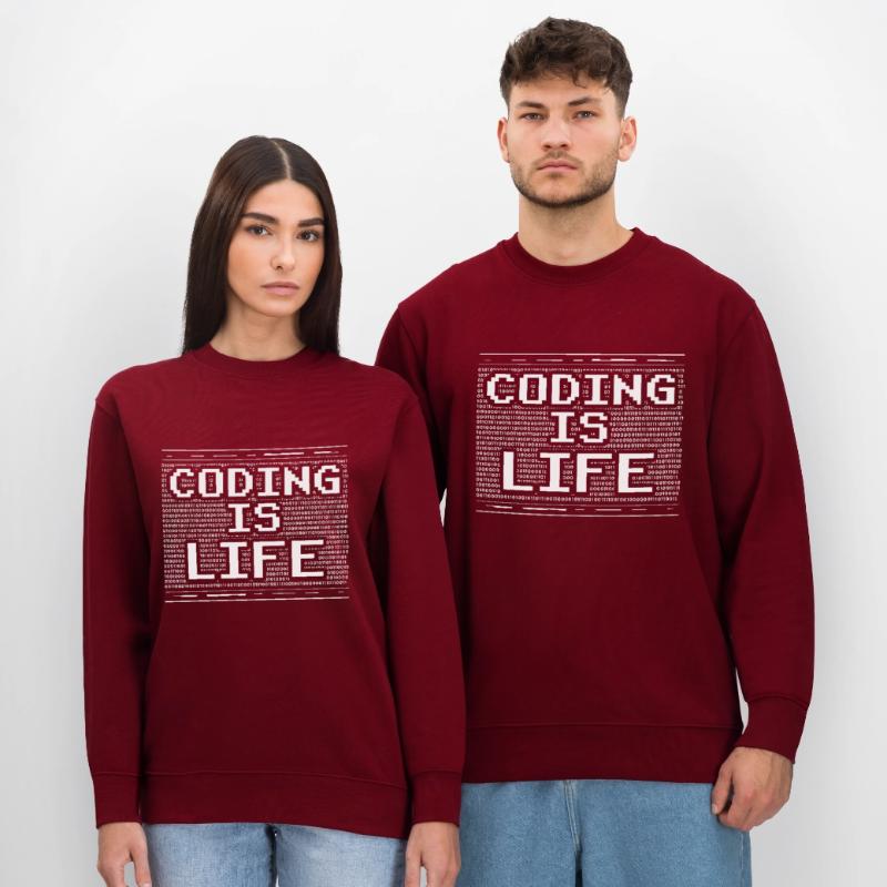 Coding Ist Leben Coder Code Programmierer Stanley/Stella Unisex Bio-Sweatshirt CHANGER 