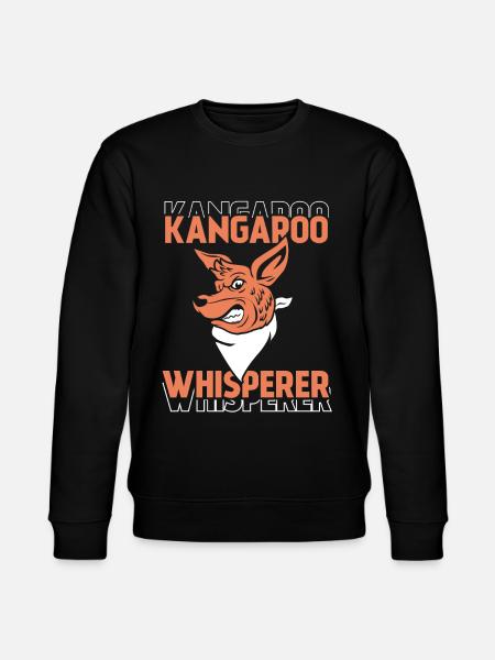 Kangaroo Whisperer Animal Kangaroo Kangaroo - Stanley/Stella CHANGER Unisex Organic Sweatshirt - black