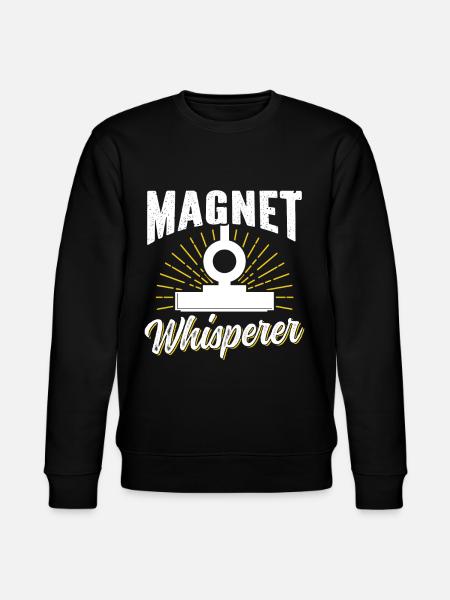 Magnet Flüsterer Magnetfischer Magnetfischen - Stanley/Stella Unisex Bio-Sweatshirt CHANGER  - Schwarz