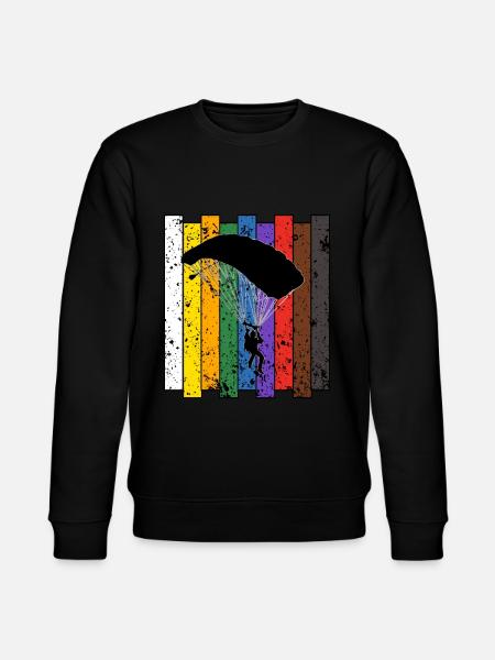 parachute - Stanley/Stella CHANGER Unisex Organic Sweatshirt - black