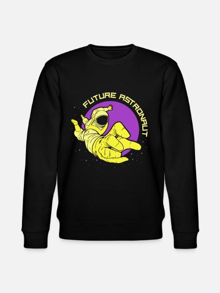 Future astronaut space astronomy rocket - Stanley/Stella CHANGER Unisex Organic Sweatshirt - black