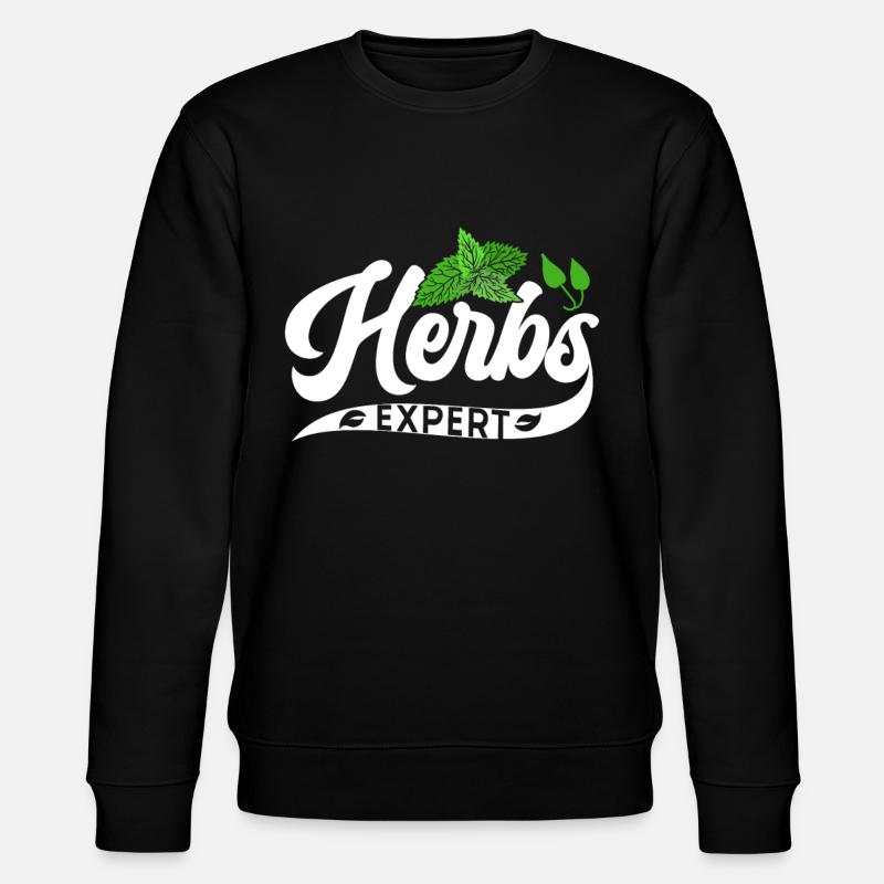Kräuterexperte Kräutergarten Kraut Kräuter - Stanley/Stella Unisex Bio-Sweatshirt CHANGER  - Schwarz