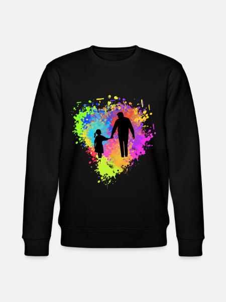 Père et fille - Sweat bio CHANGER Stanley/Stella Unisexe - noir