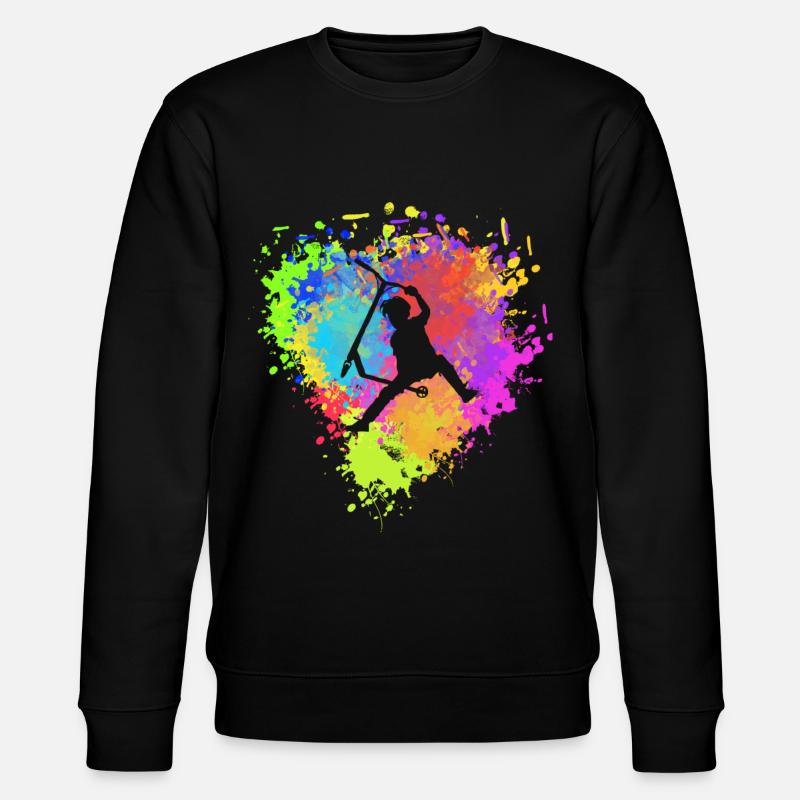 Trottinette freestyle - Sweat bio CHANGER Stanley/Stella Unisexe - noir