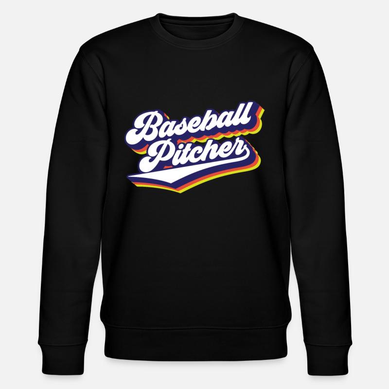 Baseball Pitcher Hobby Pitcher Player - Stanley/Stella CHANGER Unisex Organic Sweatshirt - black