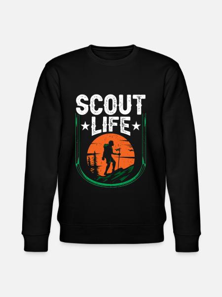 Scouts Life Scouting Clan Camp - Stanley/Stella CHANGER Unisex Organic Sweatshirt - black