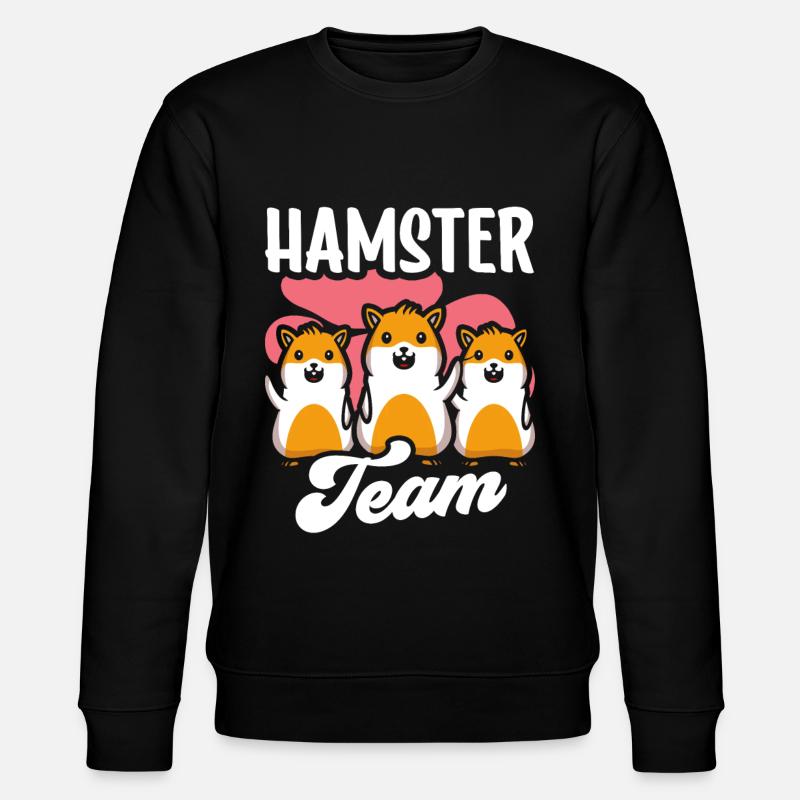 Hamster Team Propriétaire d’animaux mignon - Sweat bio CHANGER Stanley/Stella Unisexe - noir