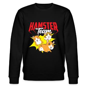 Hamster Team Mignon propriétaire animal de compagnie - Sweat bio CHANGER Stanley/Stella Unisexe - noir - Devant - Nik (191cm) & Marisol (170cm)