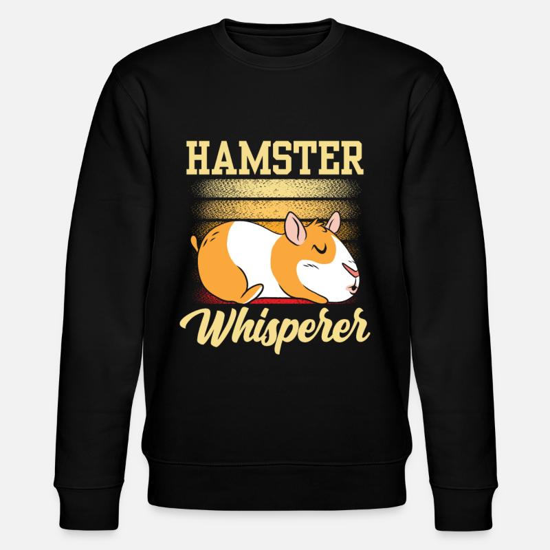 Hamster Flüsterer Besitzer Süß Haustier - Stanley/Stella Unisex Bio-Sweatshirt CHANGER  - Schwarz