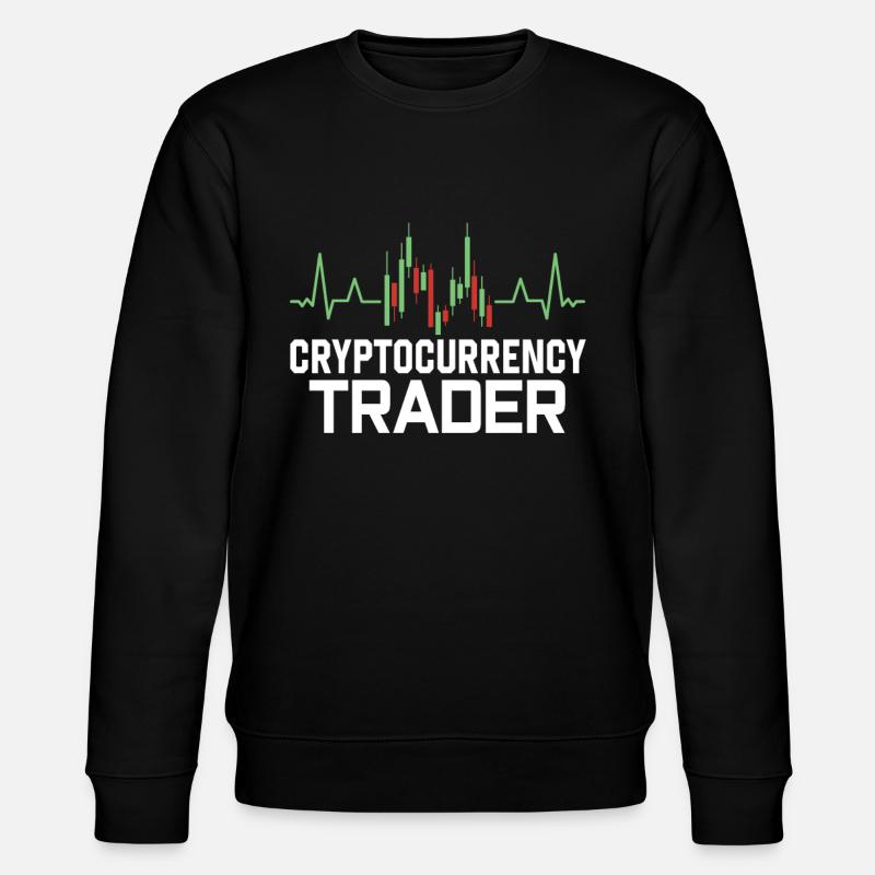 Kryptowährungs Händler Krypto Crypto Trader - Stanley/Stella Unisex Bio-Sweatshirt CHANGER  - Schwarz