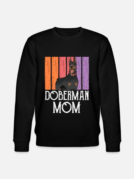 Doberman Mama Girls Dogs Dobermans Doberman - Stanley/Stella CHANGER Unisex Organic Sweatshirt - black