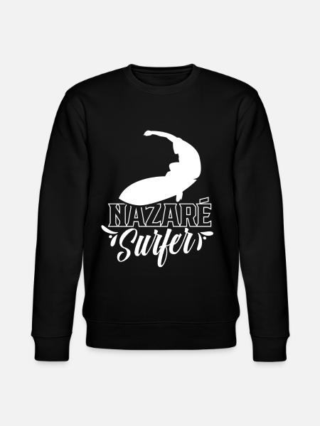 Nazaré Surfer Waves Surfing - Stanley/Stella CHANGER Unisex Organic Sweatshirt - black