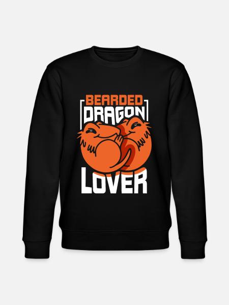 Skäggigt skäggigt skäggigt drakdjur - Ekologisk sweatshirt CHANGER unisex från Stanley/Stella - svart