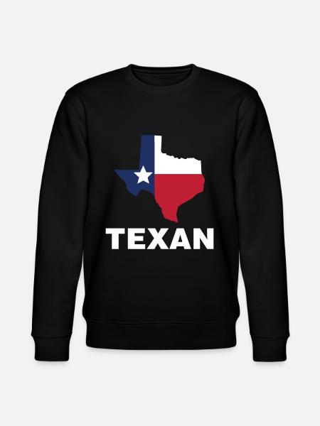 Texan Texas Pride Sayings Texan - Stanley/Stella CHANGER Unisex Organic Sweatshirt - black