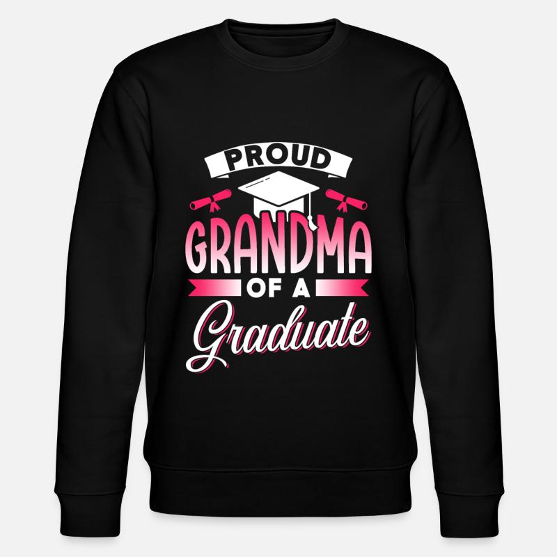 Stolze Großmutter Eines Absolventen Absolvent - Stanley/Stella Unisex Bio-Sweatshirt CHANGER  - Schwarz