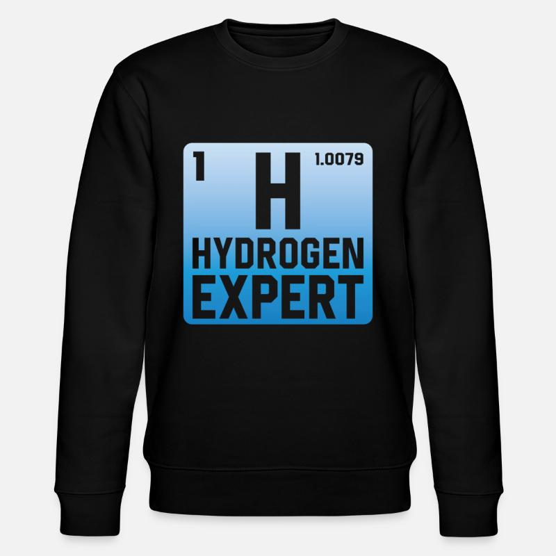 Hydrogen Expert Wasserstoff Energie Element - Stanley/Stella Unisex Bio-Sweatshirt CHANGER  - Schwarz